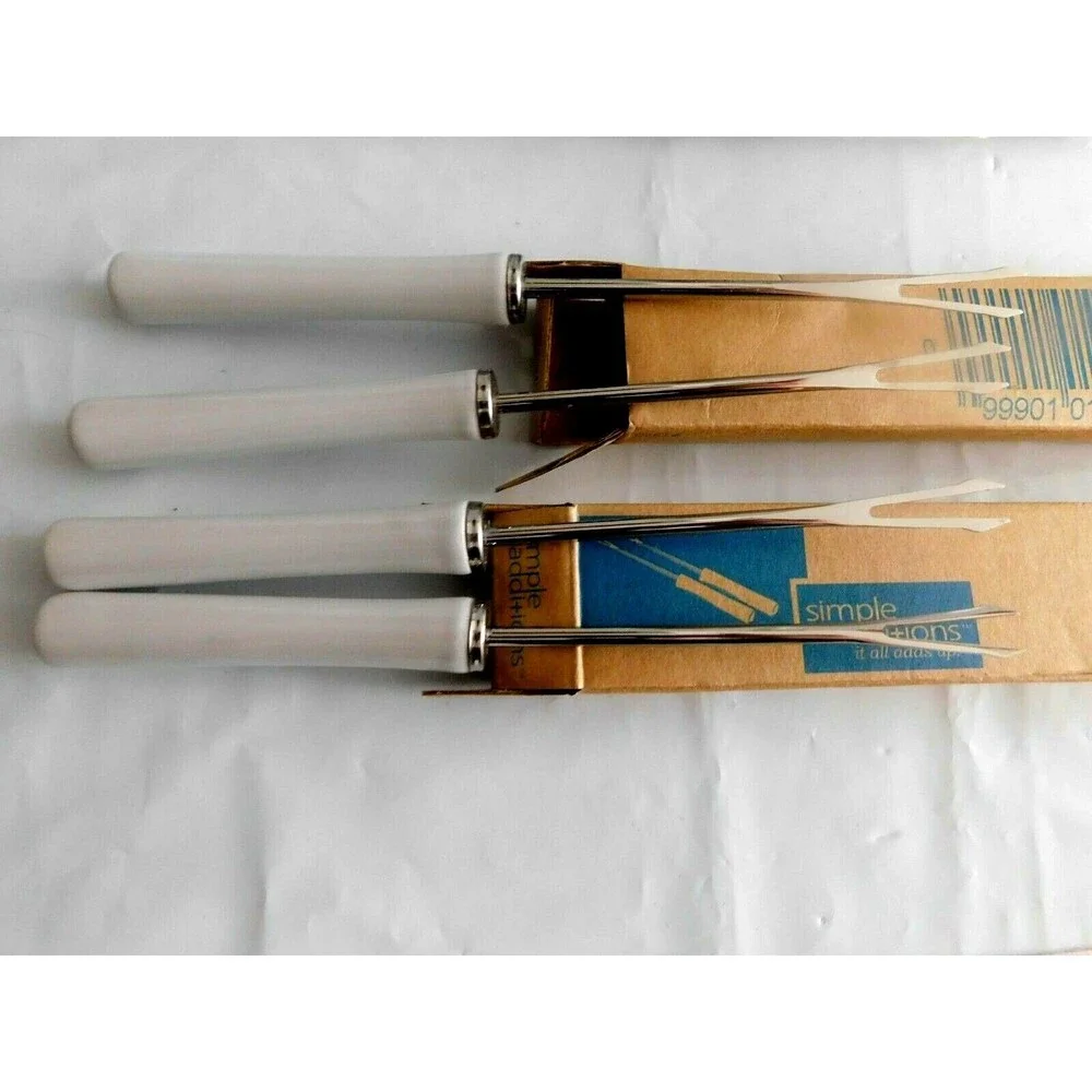New Opened Box Pampered Chef Fondue Accessory Set #1965